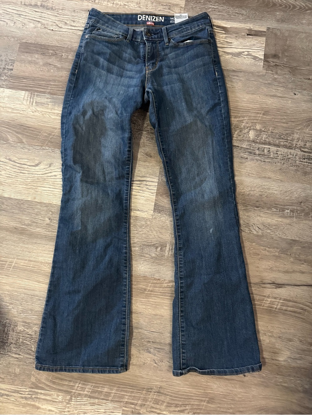 Denizen from Levi's Women's Dark Blue Wide Leg Jeans